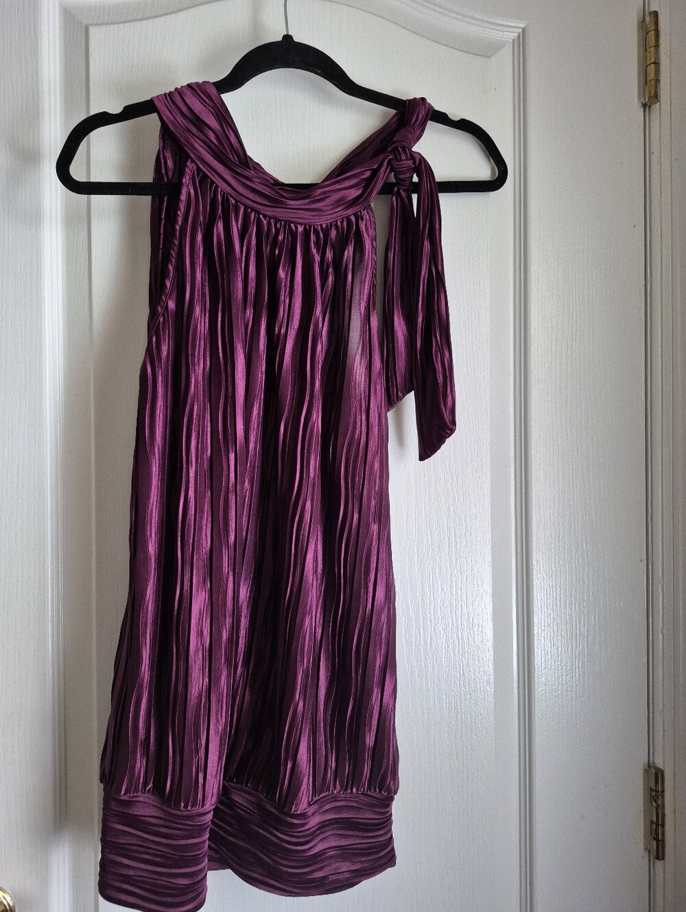 Plum Purple Sleeveless Blouse